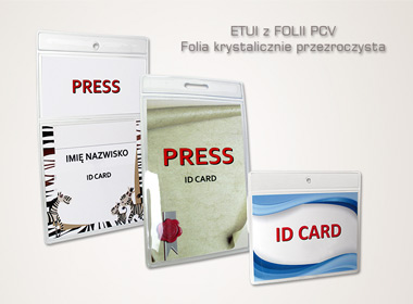 Etui - identyfikatory foliowe