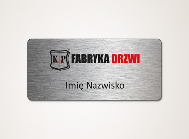 Identyfikator o powierzchni szczotkowanej